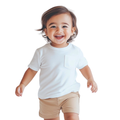 Camiseta Bebê Menino Com Bolsinho Em Algodão Premium