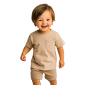 Camiseta Bebê Menino Com Bolsinho Em Algodão Premium